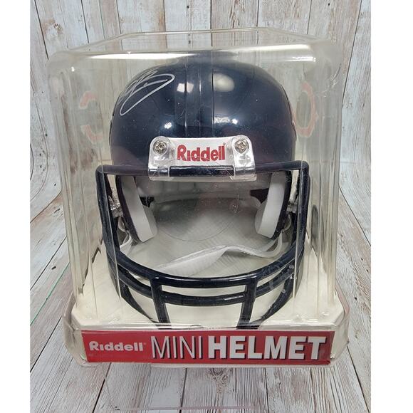 Chicago Bears Mini Helmet Bernard Berrian Signed COA (JSA) - Picture 4 of 7